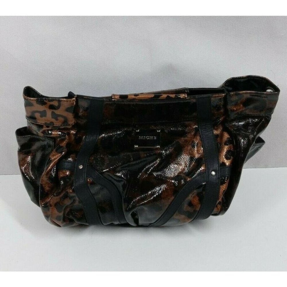 NWOT Miche Bag Demi Lisa Brown & Black Animal Print Faux Leather Handbag Shell